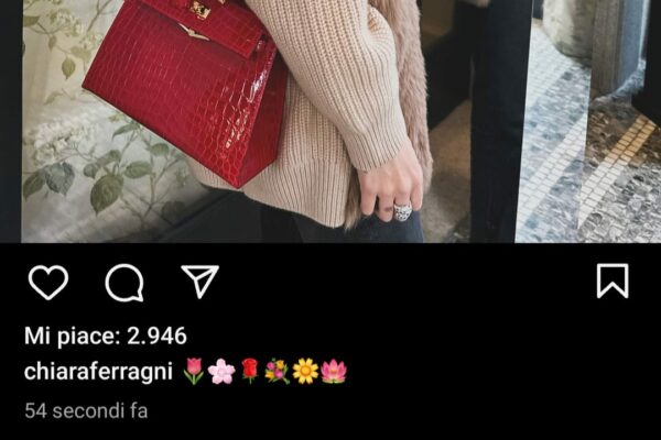 Cosa ci fa capire l’ultimo post di Chiara Ferragni: il mistero del bouquet di fiori