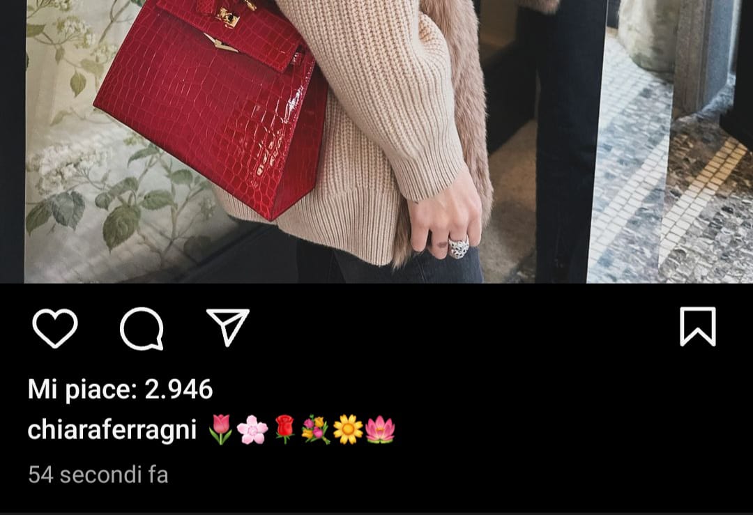 Cosa ci fa capire l’ultimo post di Chiara Ferragni: il mistero del bouquet di fiori